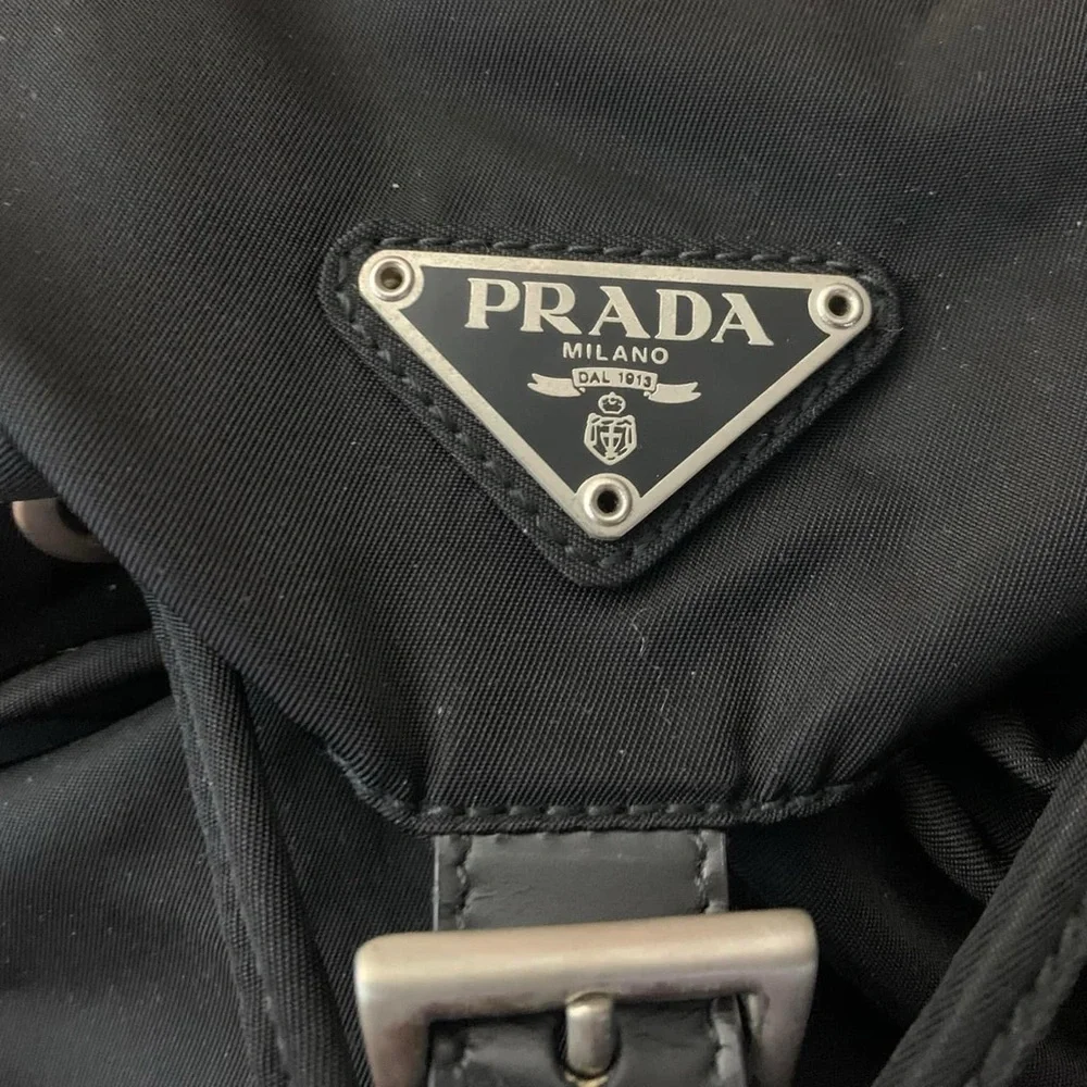 SOLD ❌❌❌❗️🖤🖤🖤PRADA Blk Nylon Classic 
Medium Backpack🖤🖤🖤 - Picture 7 of 16